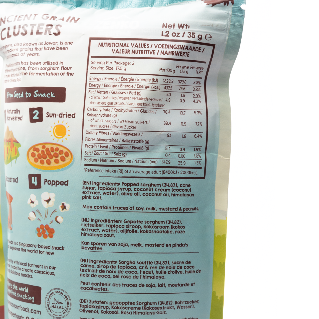 Zenko Superfoods Caramel Ancient Grain Clusters 35g