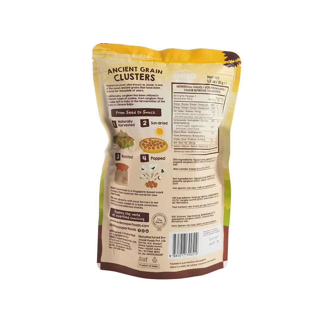 Zenko Superfoods Peanut Butter Ancient Grain Clusters 35g