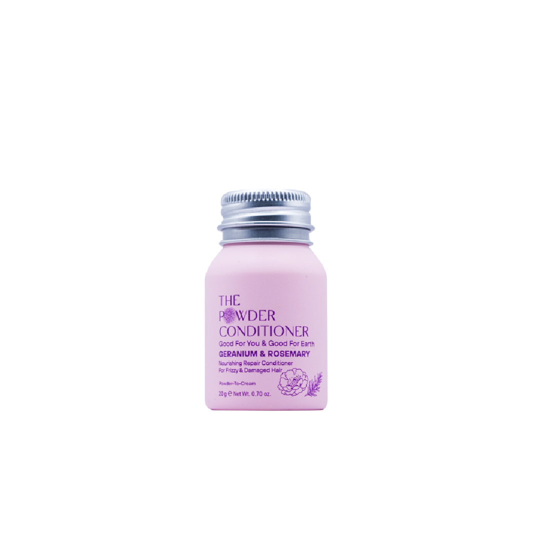 The Powder Conditioner Geranium and Rosemary Nourishing for Thick Damaged Frizzy Hair 20g