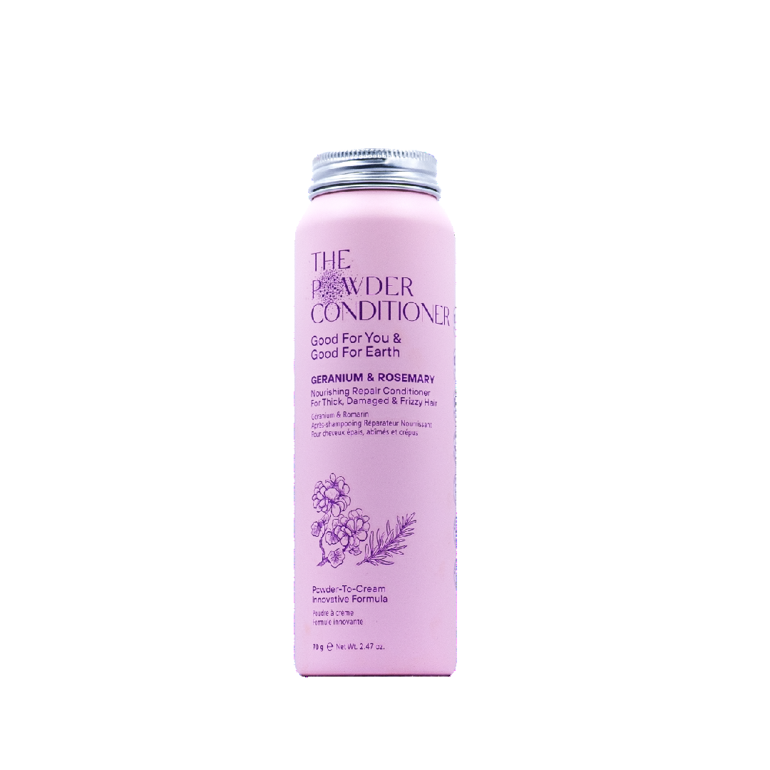 The Powder Conditioner Geranium and Rosemary Nourishing for Thick Damaged Frizzy Hair 70g