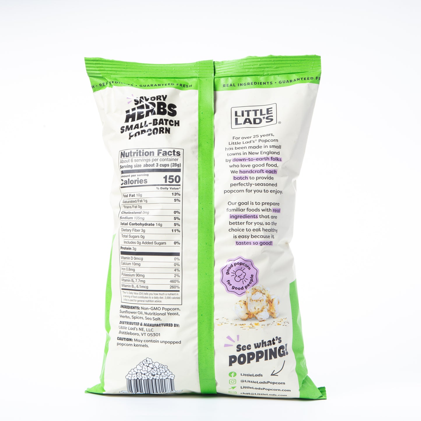Little Lad's Savory Herbs Popcorn 170g