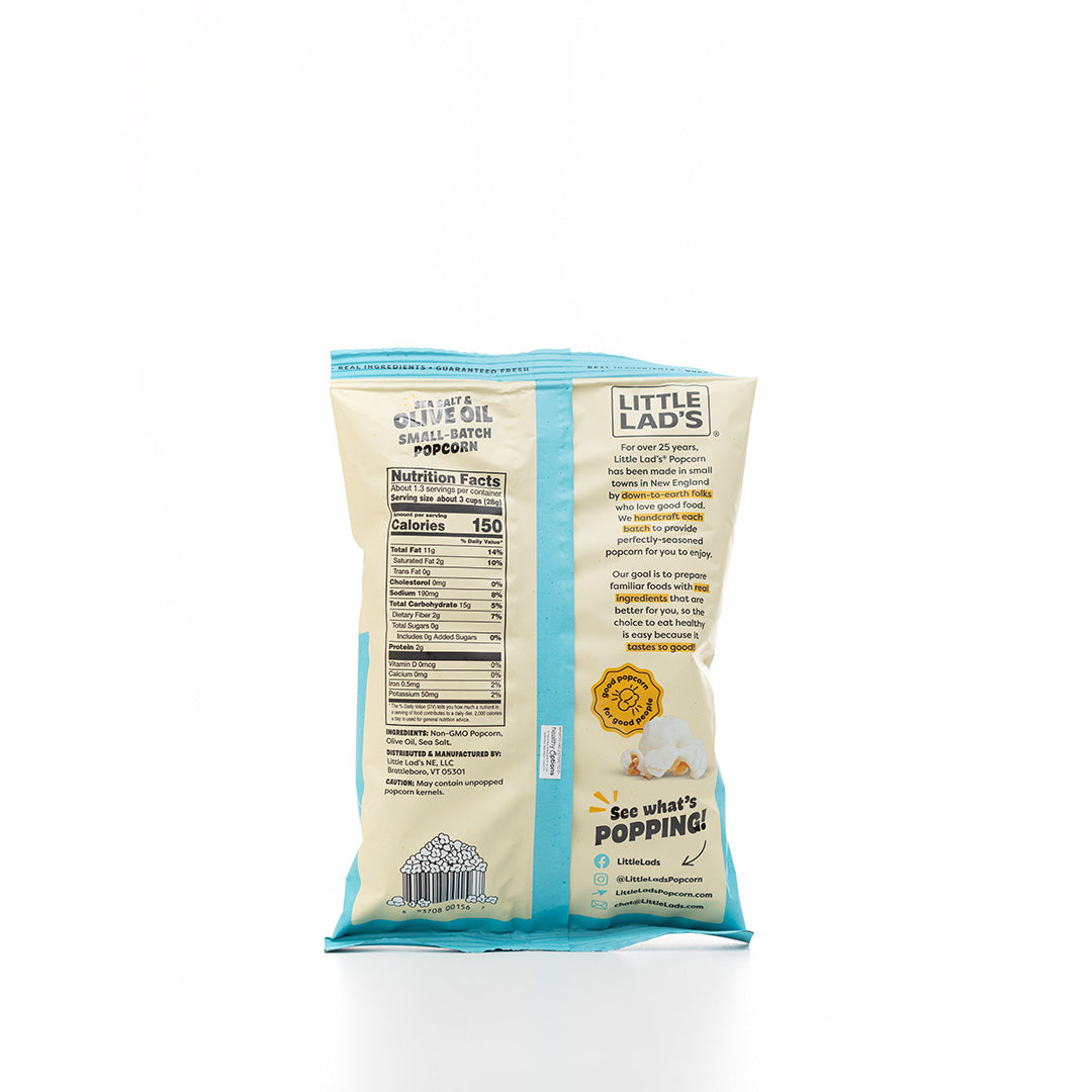 Little Lad's Sea Salt and Olive Oil Popcorn 36.9g
