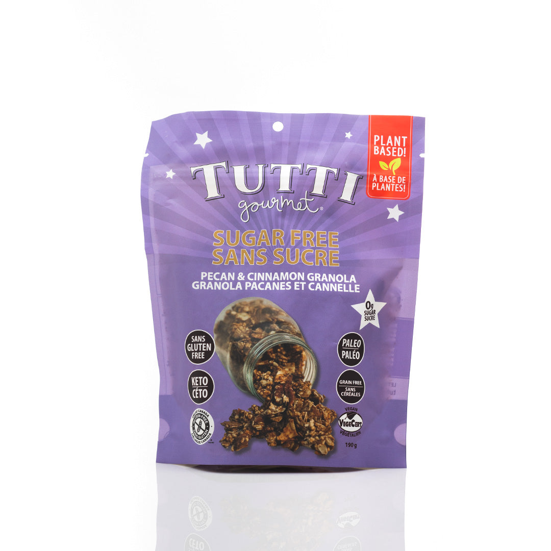 Tutti Gourmet Sugar Free Pecan and Cinnamon Granola 190g