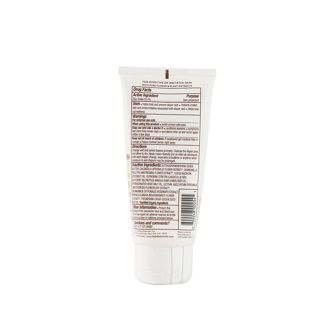 Babo Botanicals Sensitive Baby Diaper Cream Fragrance Free 85g