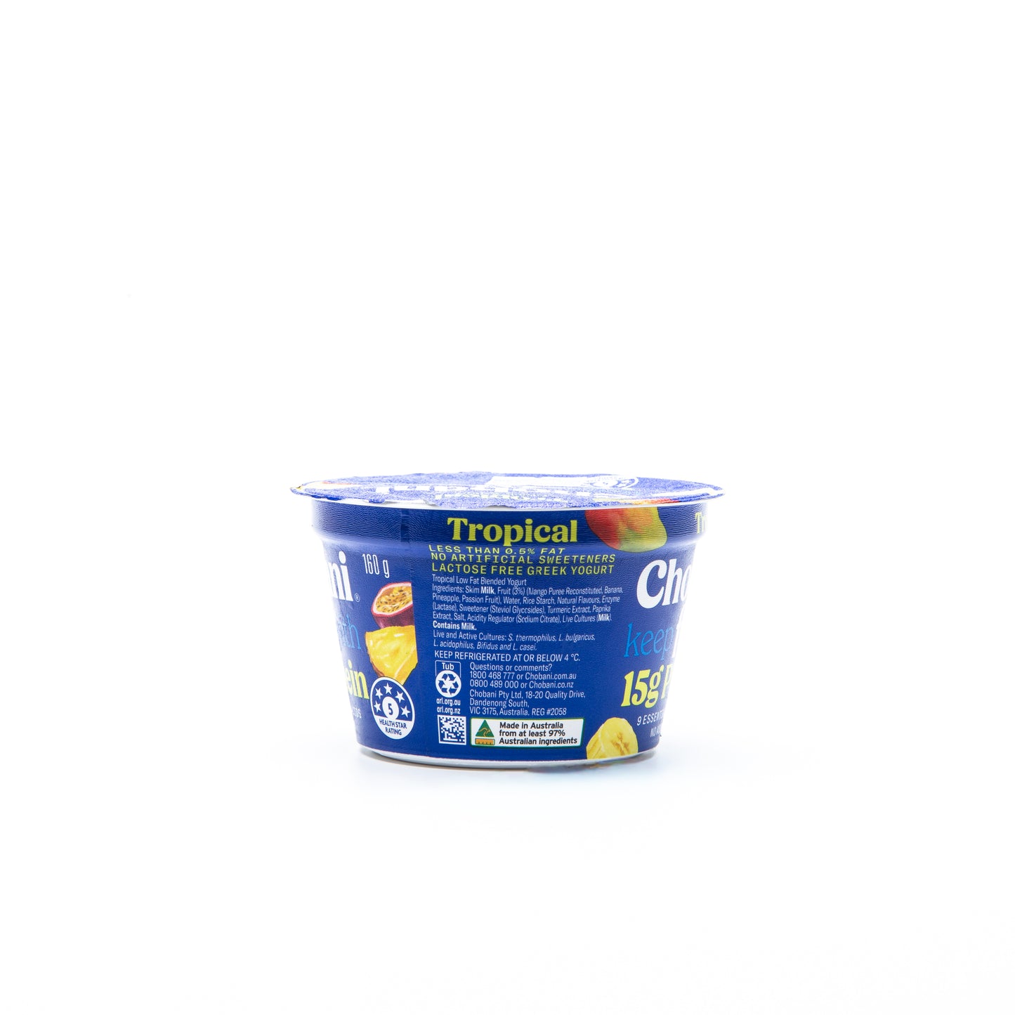Chobani Tropical Greek Yogurt Fit (15 g Protein) – 160 g