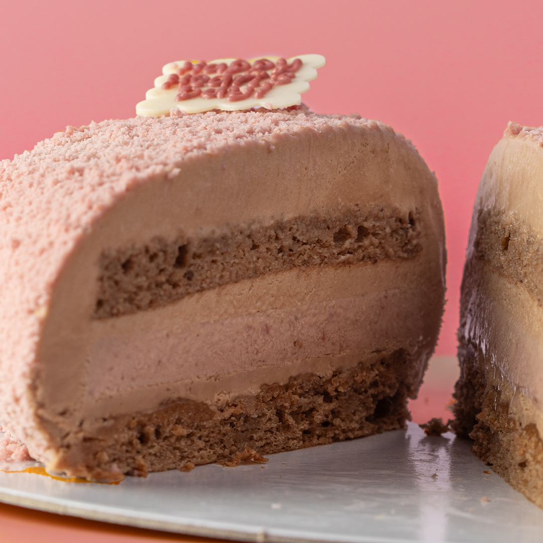 Gluten-Free Strawberry Earl Grey Choco Mousse Cake