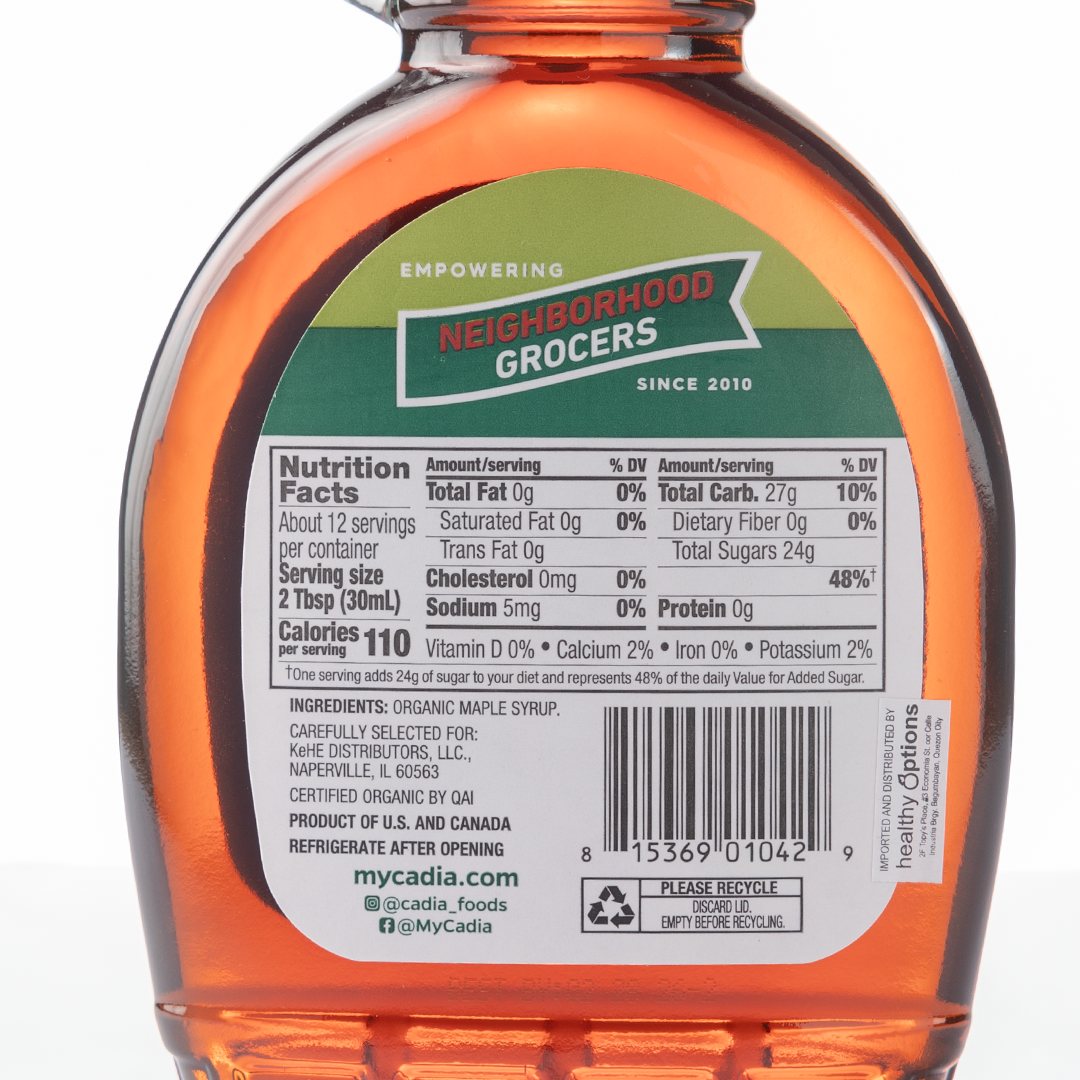 Cadia Organic Grade A Maple Syrup 354ml