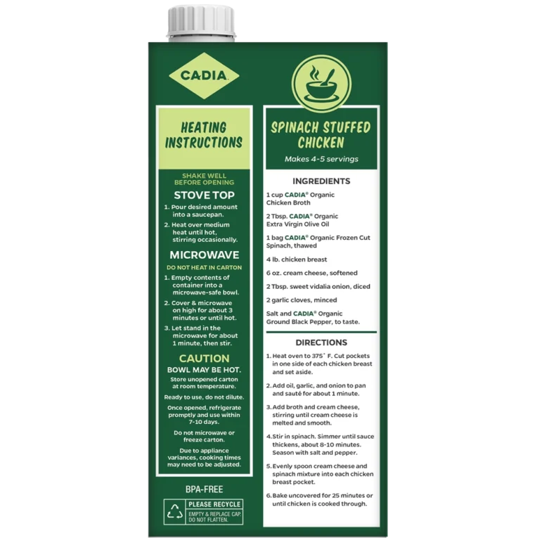 Cadia Organic Free-Range Chicken Broth 907g