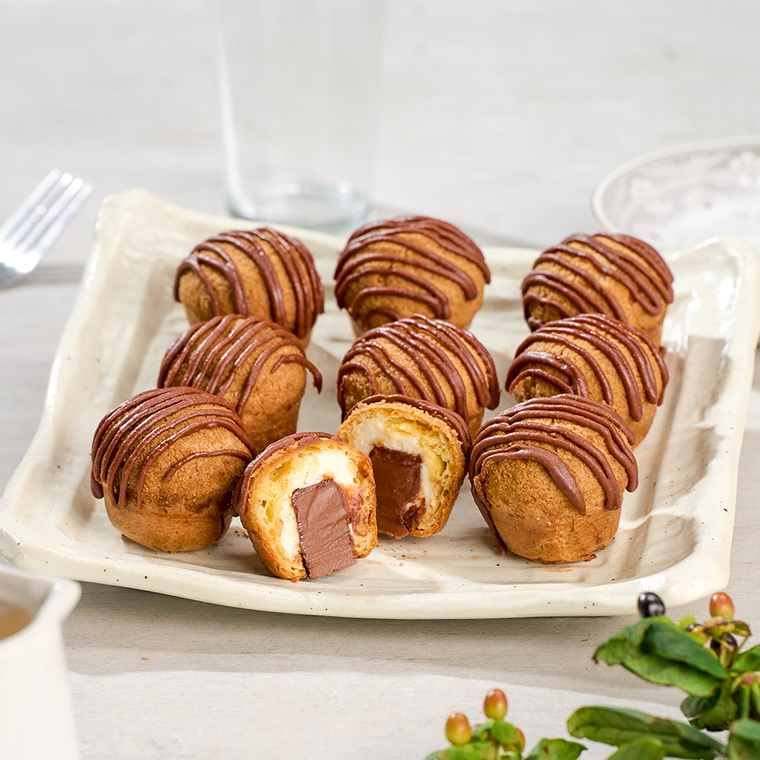 Gluten-Free Mascarpone Puffs Gianduja - 9 pcs