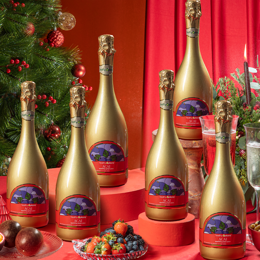 Healthy Options Acaí Sparkling Grape Juice 750ml (Box of 6s)