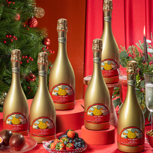 Healthy Options Yuzu Sparkling Grape Juice 750ml (Box of 6s)