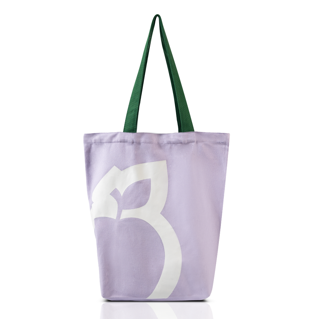 Healthy Options Purple Tote Bag - Zero Waste Bag