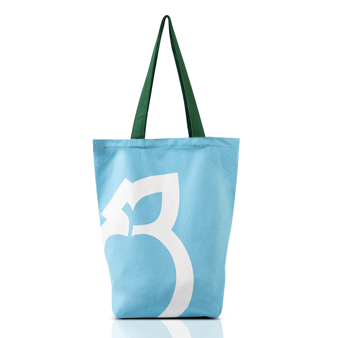 Healthy Options Blue Tote Bag - Team Cruelty Free