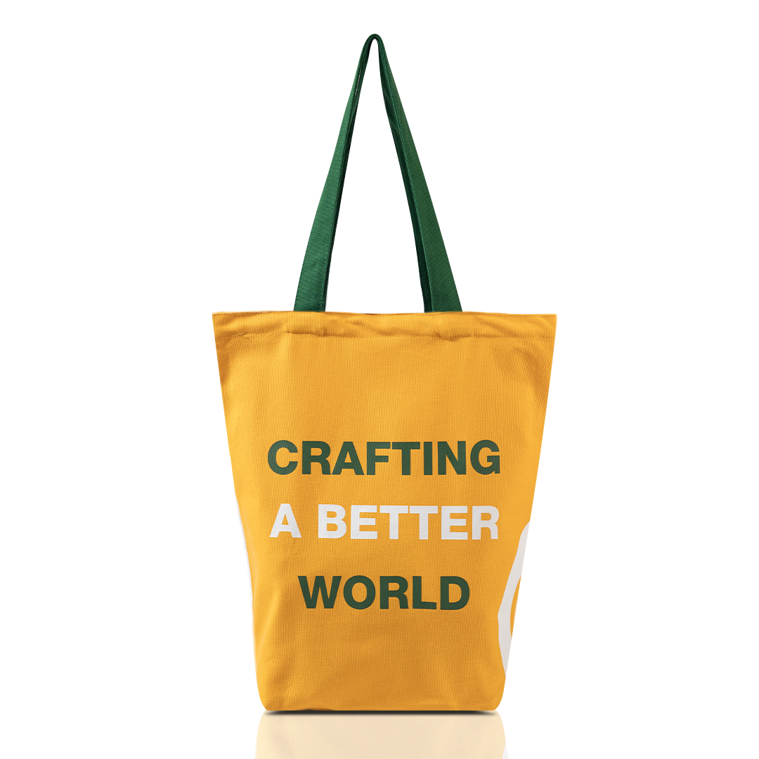 Healthy Options Orange Tote Bag - Crafting A Better World