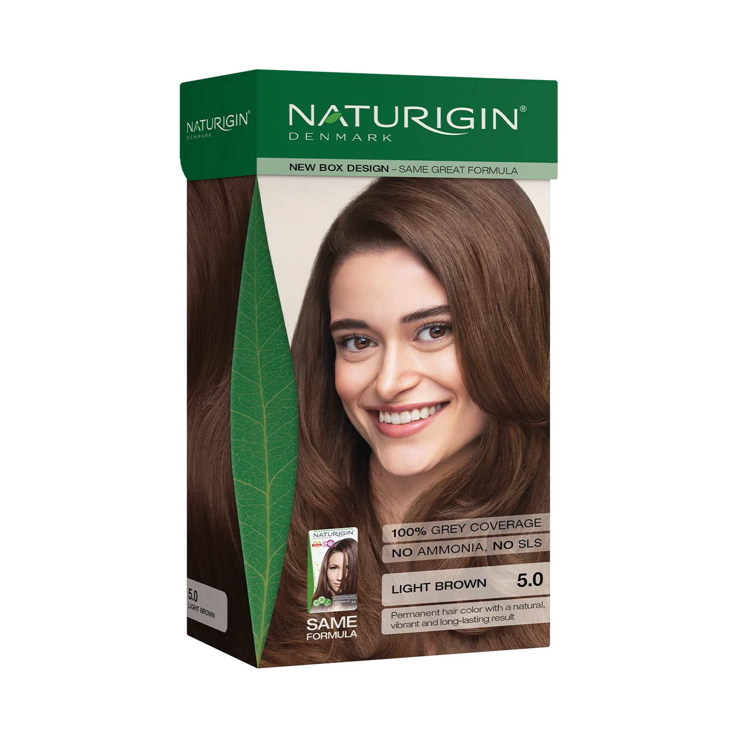 Naturigin Hair Colour 5.0 Light Chocolate Brown 115g