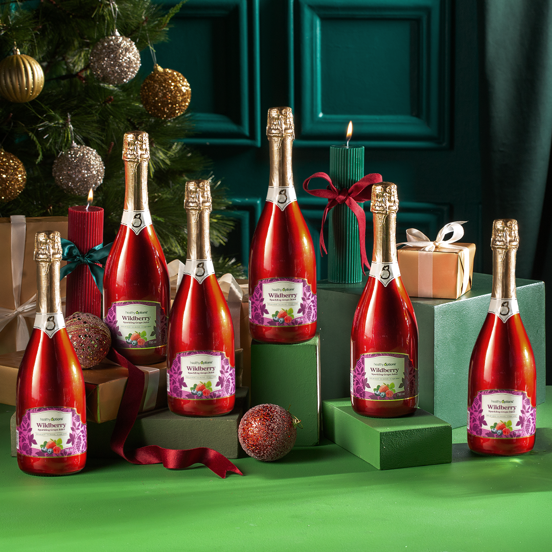 Healthy Options Wildberry Sparkling Grape Juice 750ml (Box of 6)