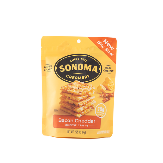 Sonoma Creamery Bacon Cheddar Crisps 63.8g