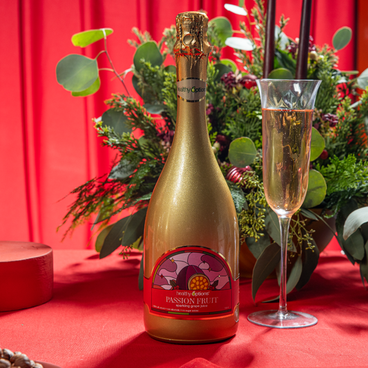 Healthy Options Passion Fruit Sparkling Grape Juice 750ml