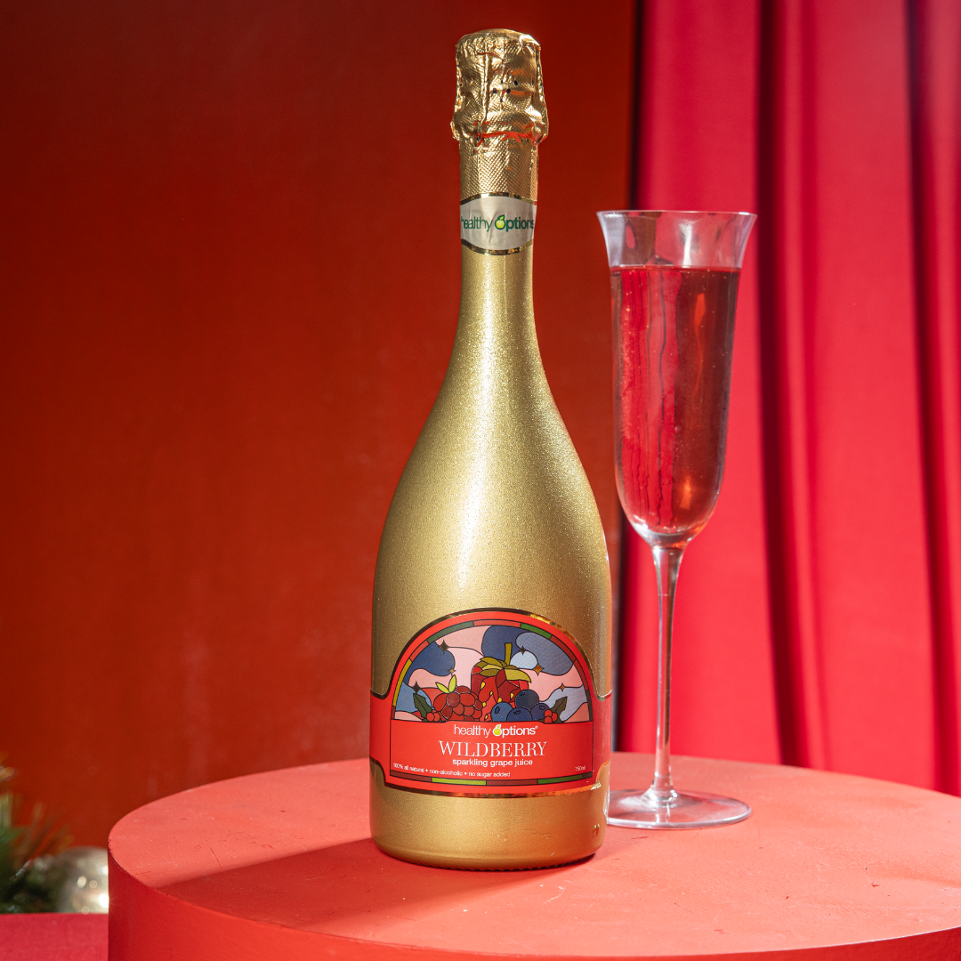 Healthy Options Wildberry Sparkling Grape Juice 750ml