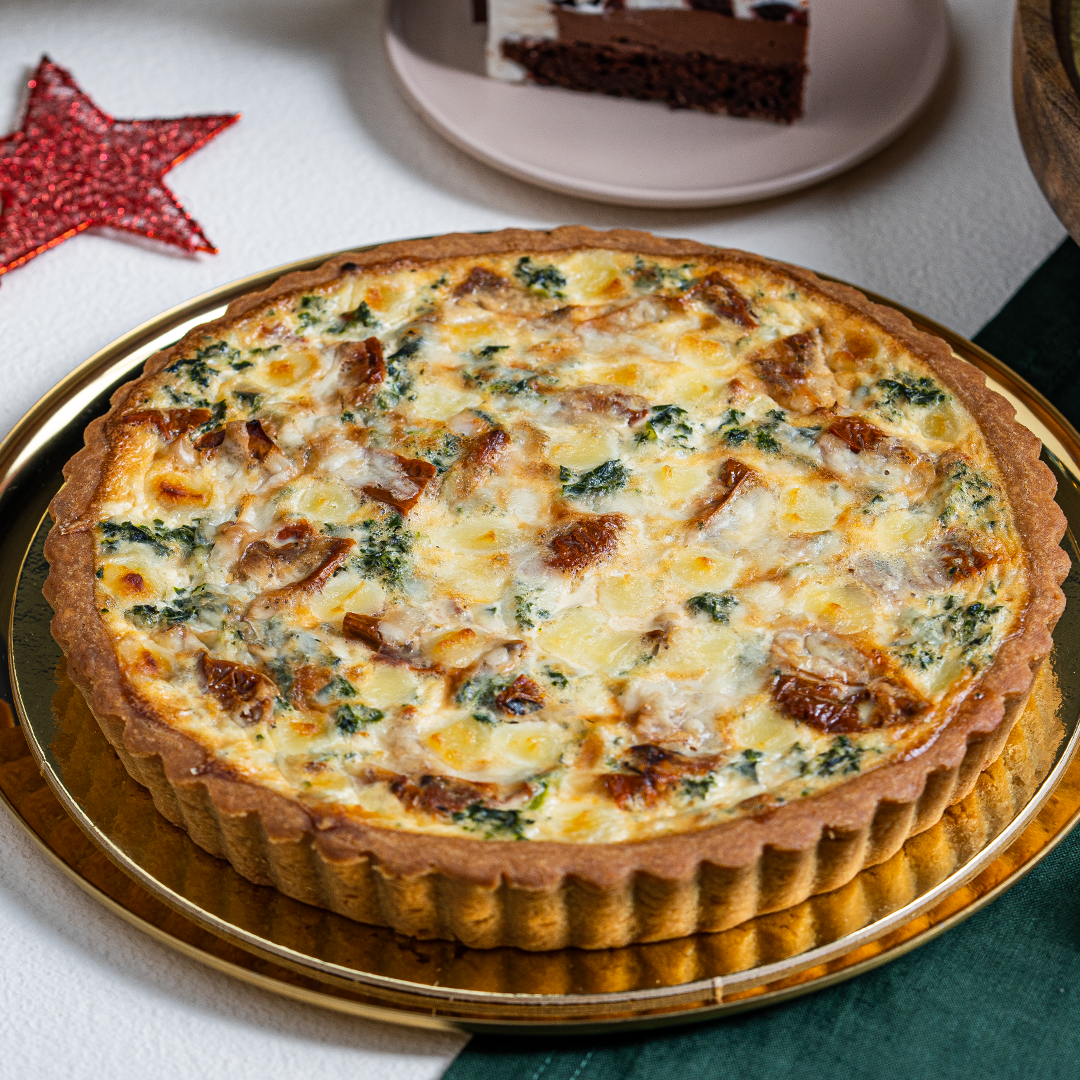 Gluten-Free Sun-Dried Tomato & Kale Quiche