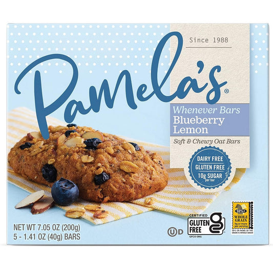 Pamela's Whenever Bars Oat Blueberry Lemon 200g