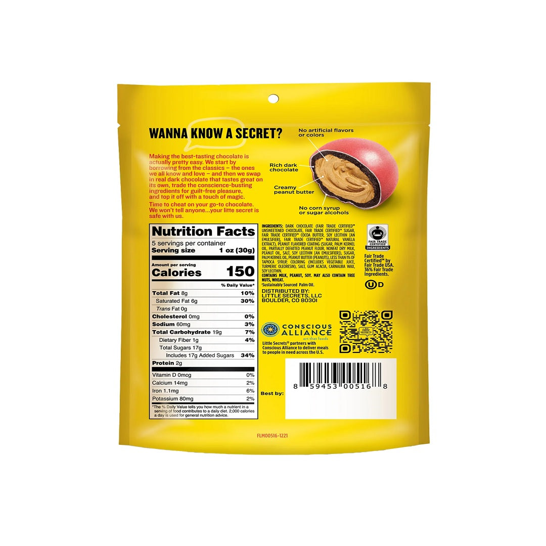 Little Secrets Peanut Butter Dark Chocolate 142g