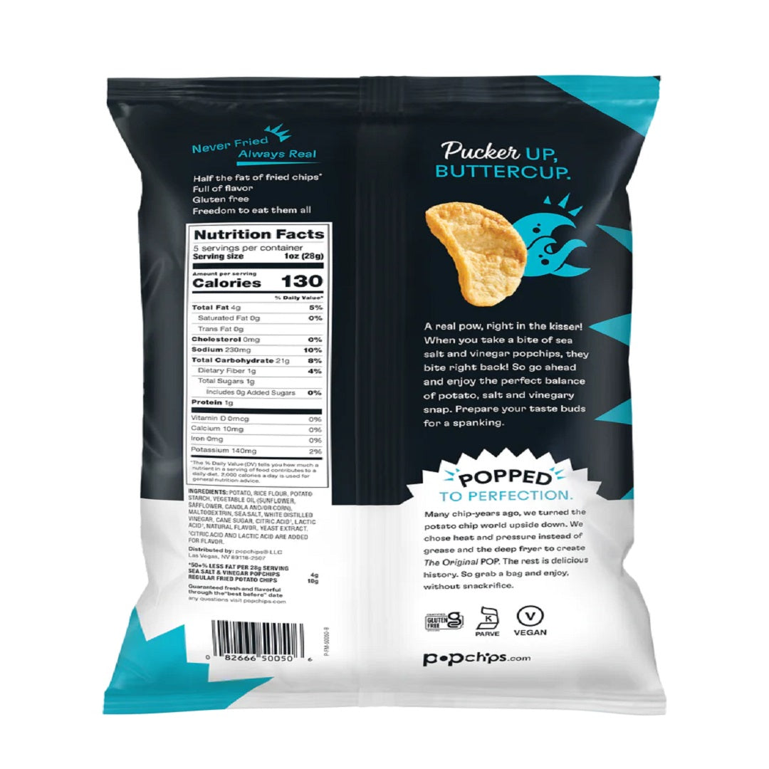 Popchips Sea Salt & Vinegar 142g