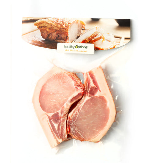 Frozen Healthy Options Pork Rib Chops 500g