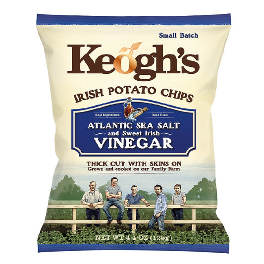 Keogh's Potato Crisps Atlantic Sea Salt and Vinegar GF 125g