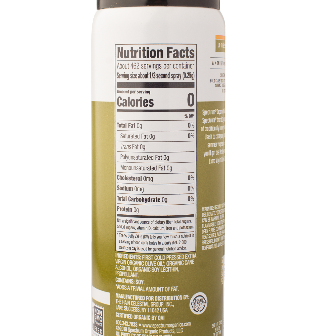 Spectrum Organic Olive Oil Cooking Spray 141g