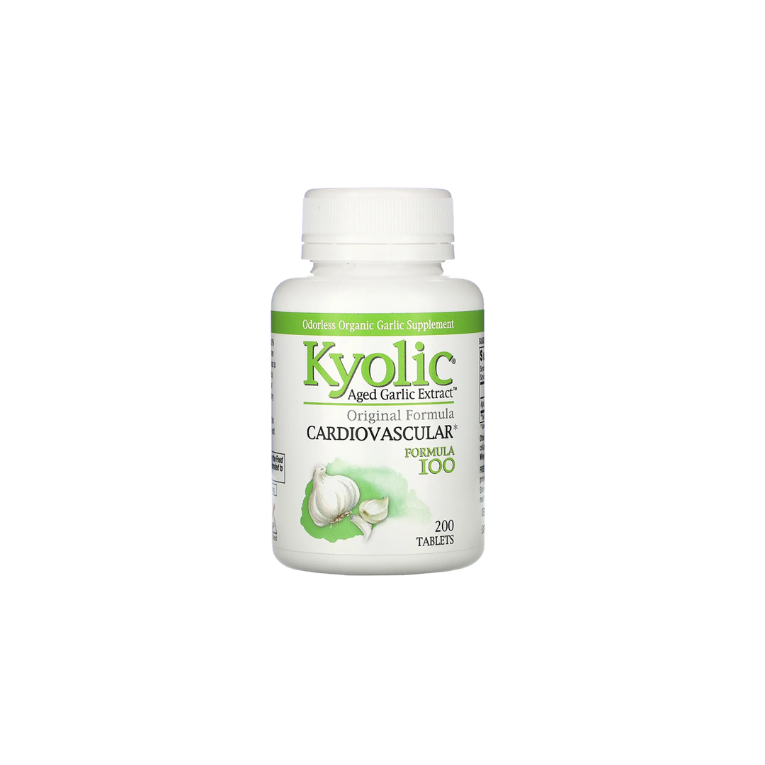 Kyolic Aged Garlic Extract Cardiovascular Formula 100 200 Tablets