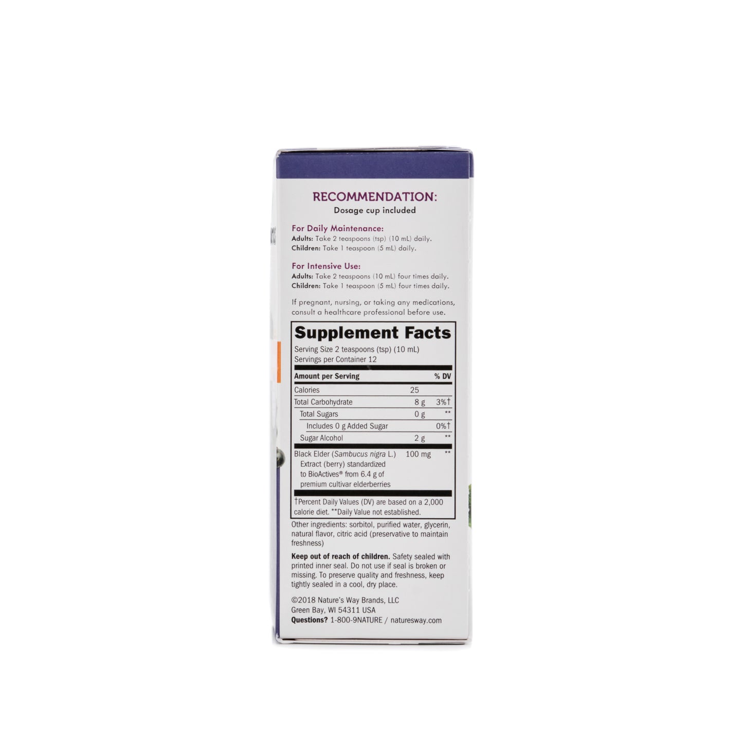 Nature's Way Sambucus Sugar Free Syrup 120ml