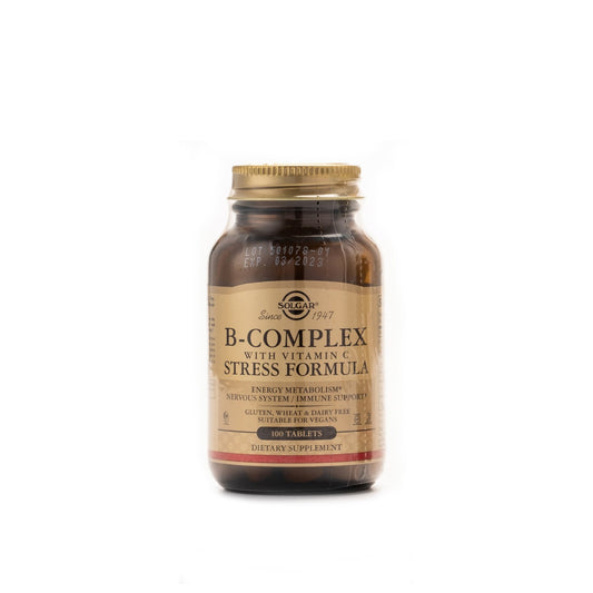 Solgar B Complex with Vitamin C Stress Formula 100 Tablets