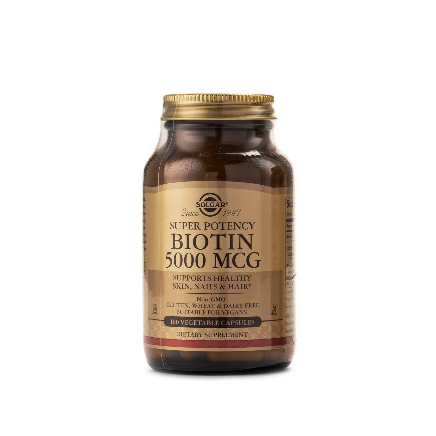 Solgar Biotin 5,000mcg 100 Capsules