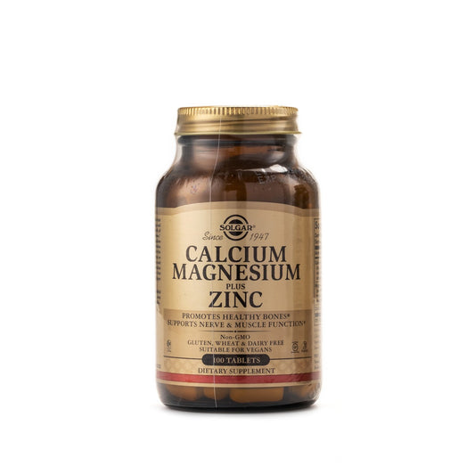 Solgar Calcium Magnesium Plus Zinc 100 Tablets