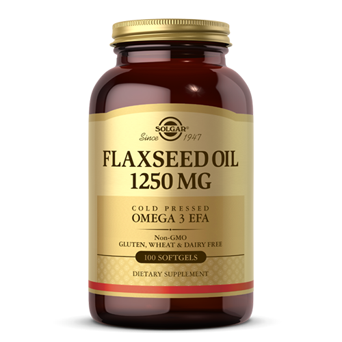 Solgar Flaxseed Oil 1,250mg 100 Softgels