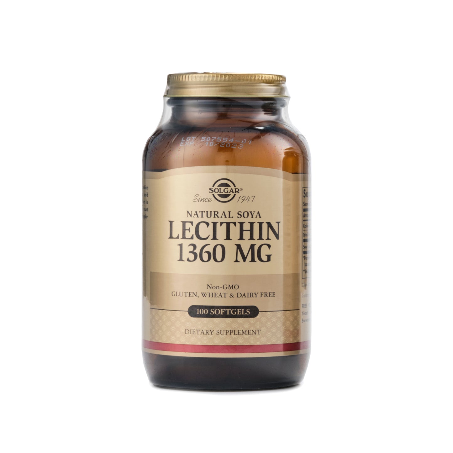 Solgar Lecithin 1,360mg 100 Softgels