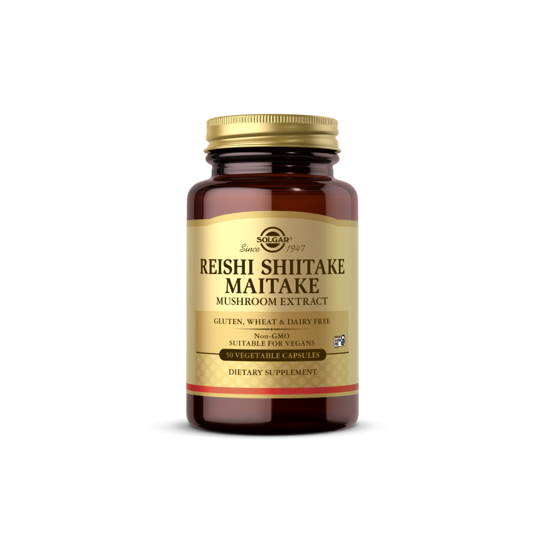 Solgar Reishi Shiitake Maitake Mushroom Extract 50 Vegetable Capsules
