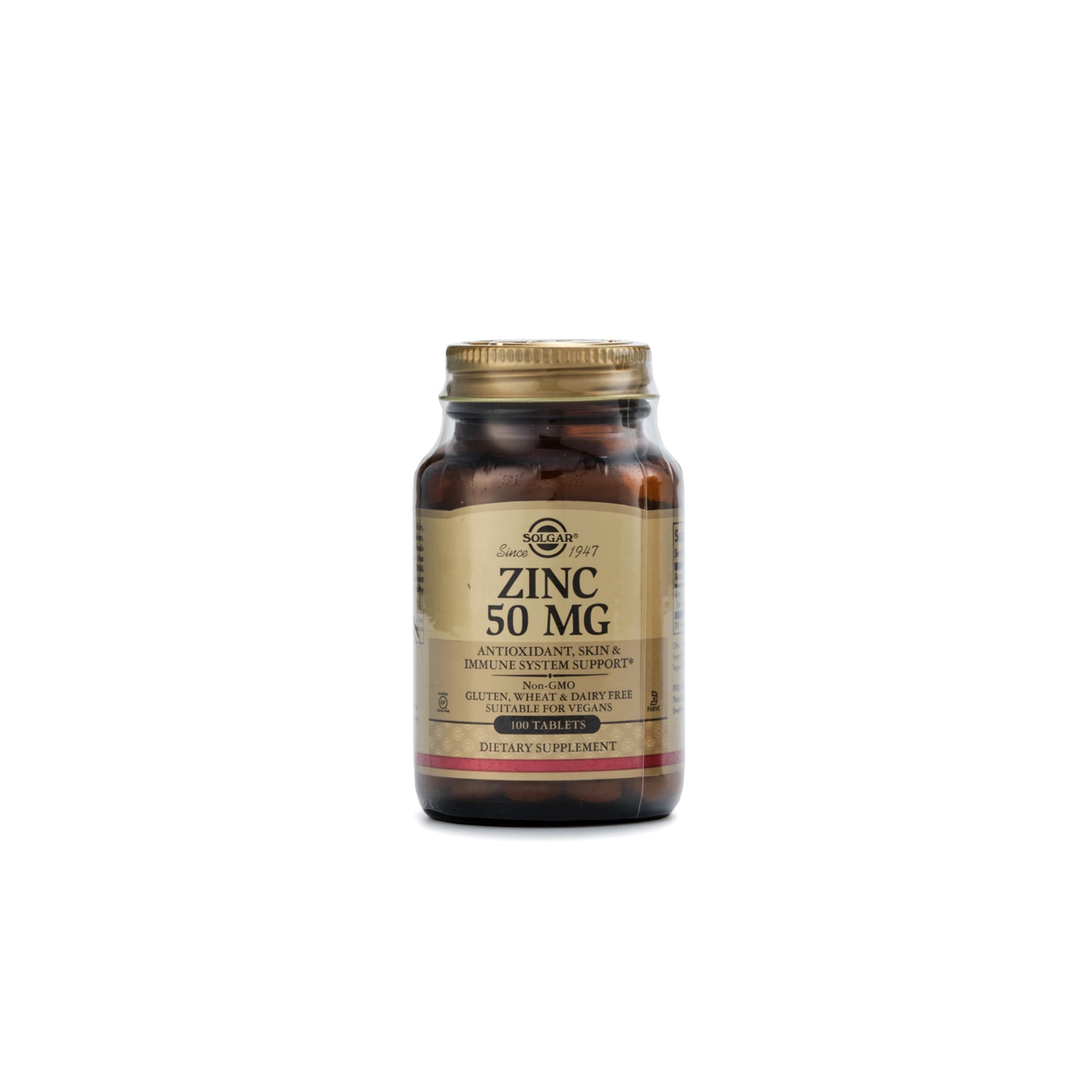 Solgar Zinc 50mg 100 Tablets