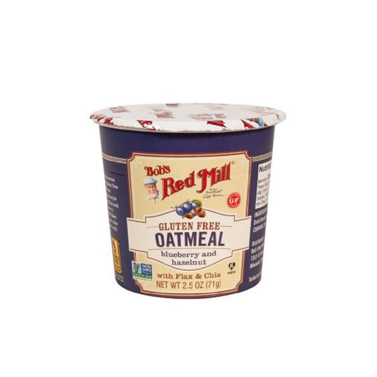 Bob's Red Mill Gluten-Free Blueberry and Hazelnut Oatmeal Cup with Flax and Chia 71g