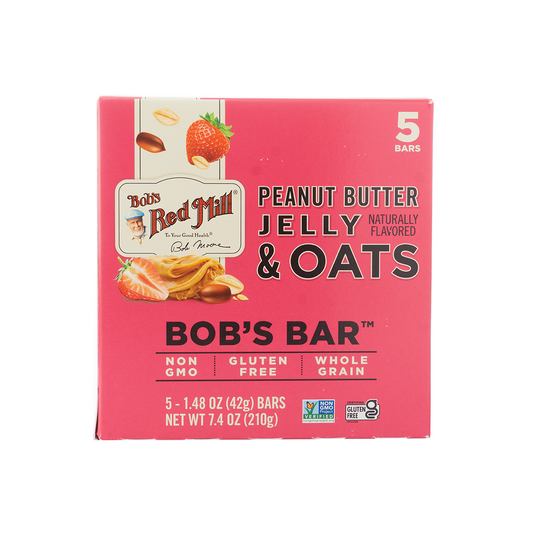 Bob's Red Mill Peanut Butter Jelly and Oats Bob's Bar  5 - 42g Bars