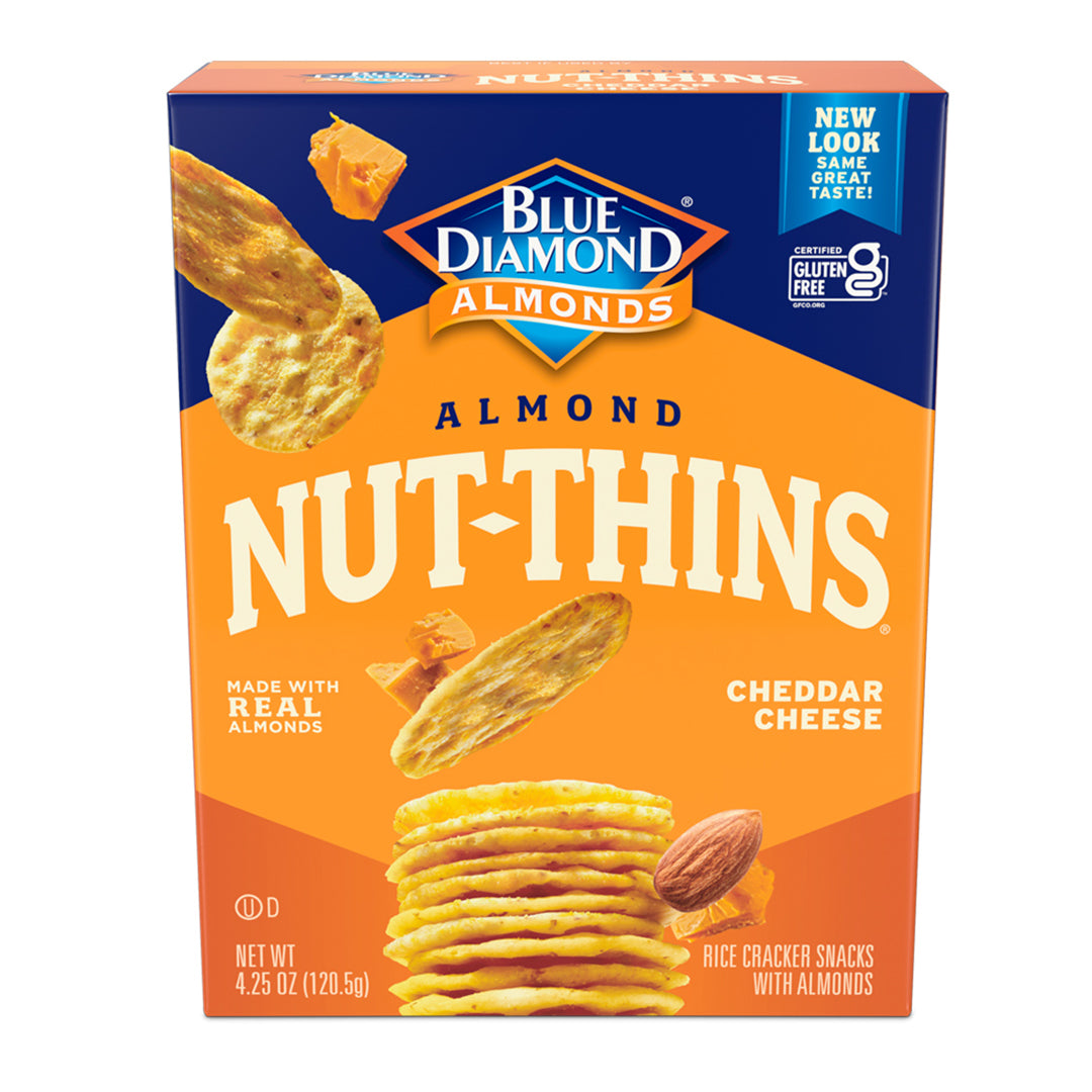 Blue Diamond Cheddar Cheese Nut Thins 120.5g