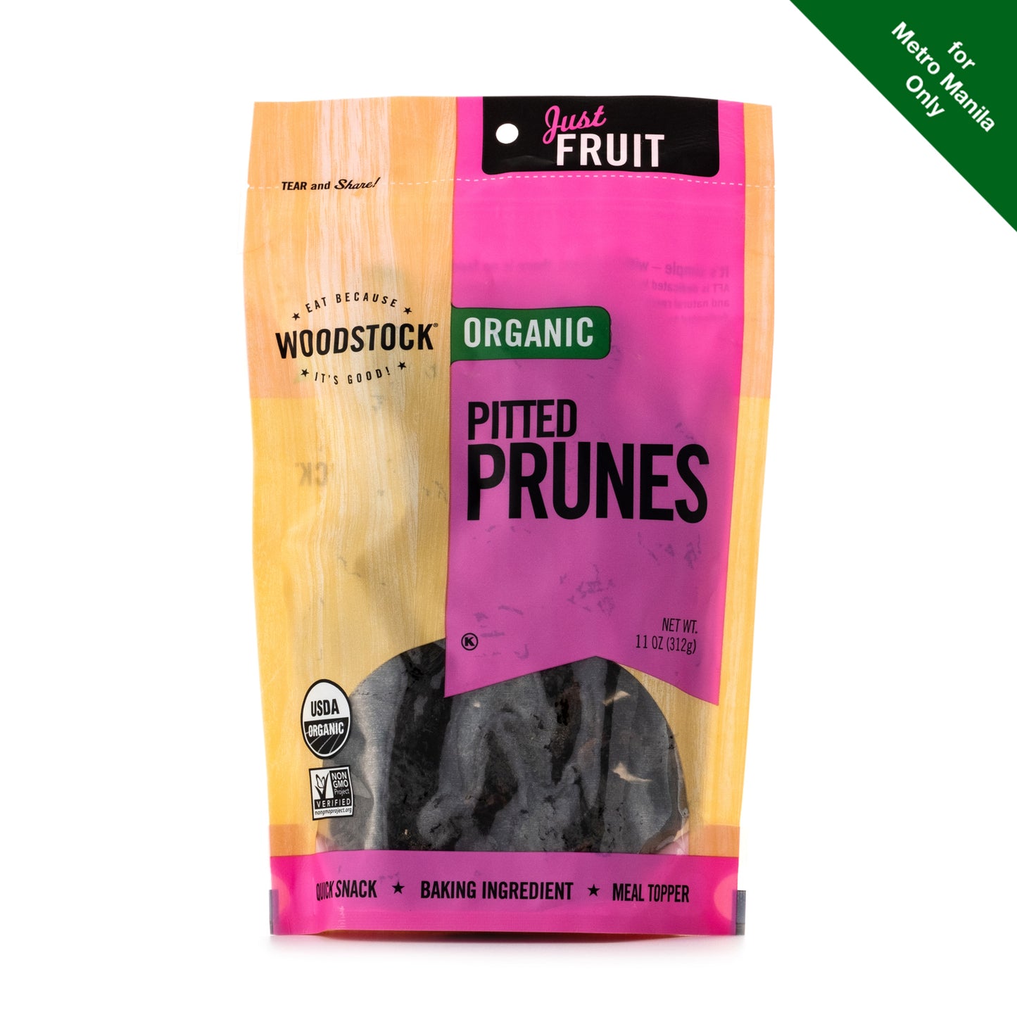 Woodstock Farms Organic Prunes 312g