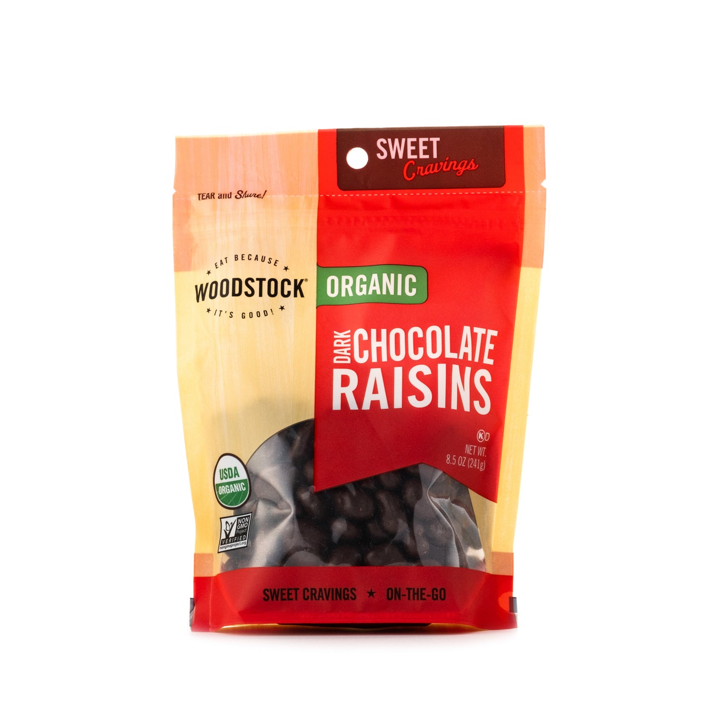 Woodstock Farms Organic Dark Chocolate Raisins 241g
