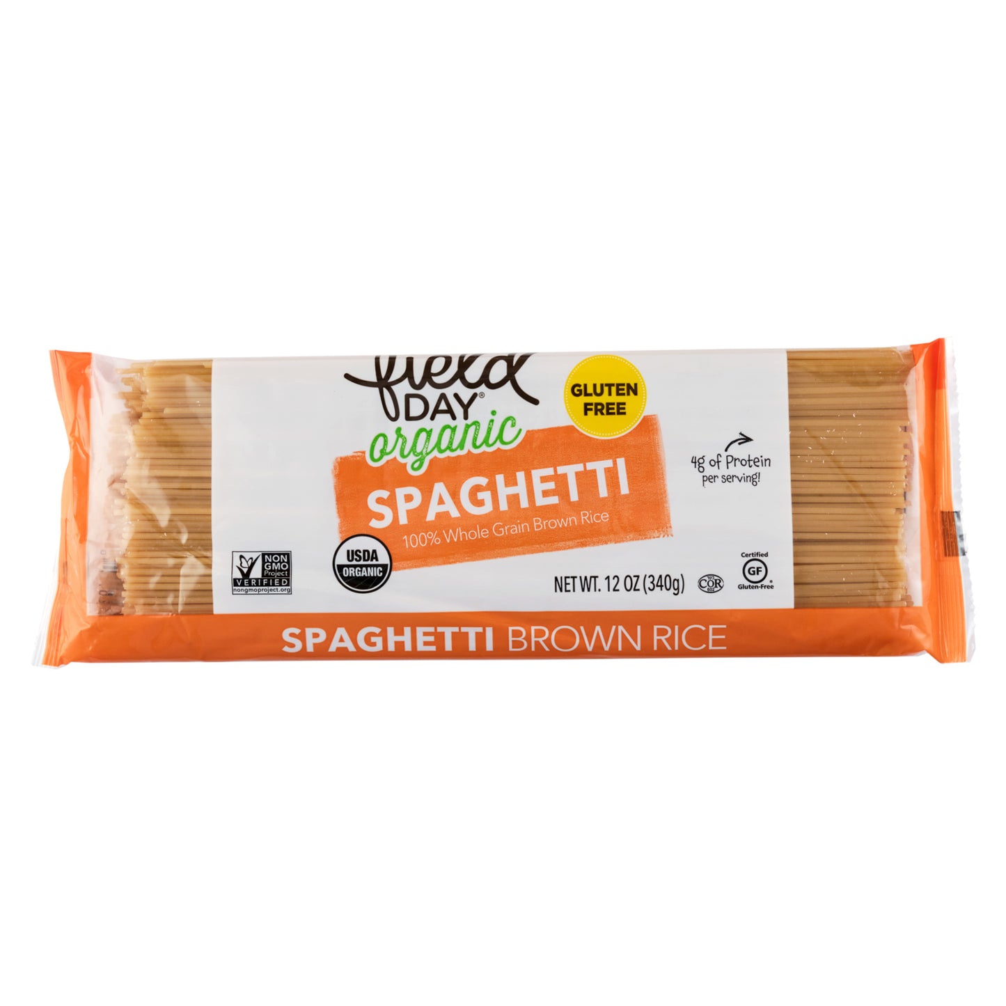 Field Day Organic Brown Rice Spaghetti Pasta 340g