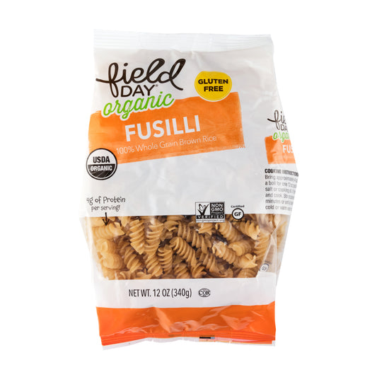 Field Day Organic Brown Rice Fusilli Pasta 340g