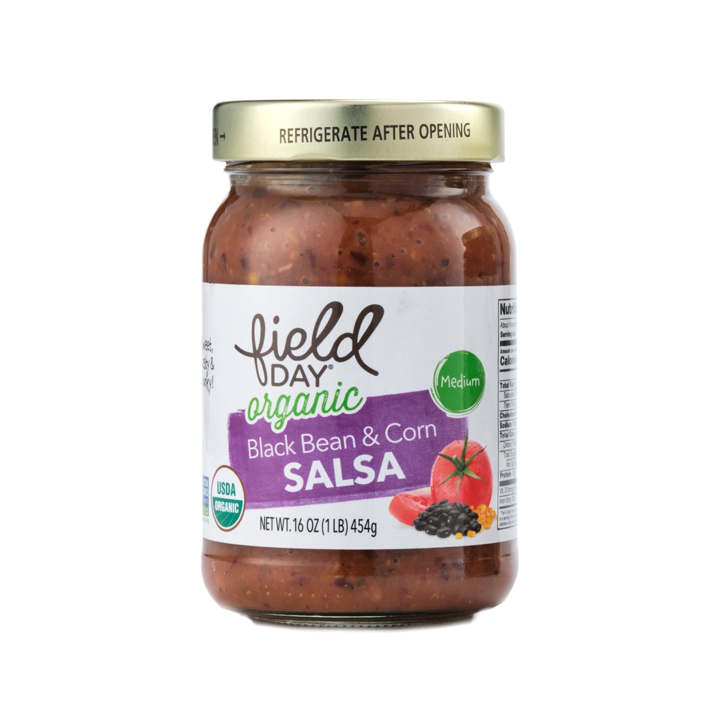 Field Day Organic Black Bean & Corn Salsa 454g