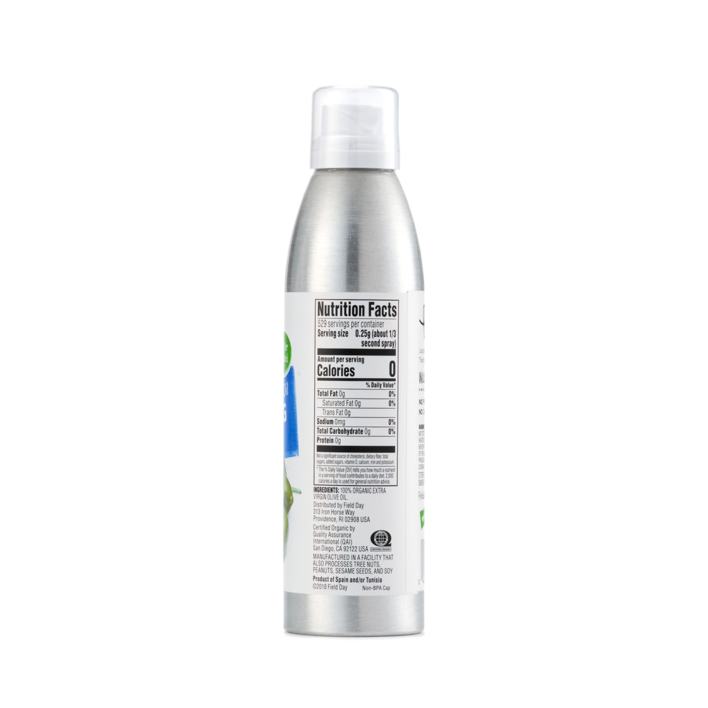 Field Day Organic Extra Virgin Olive Oil Cooking Spray 148ml