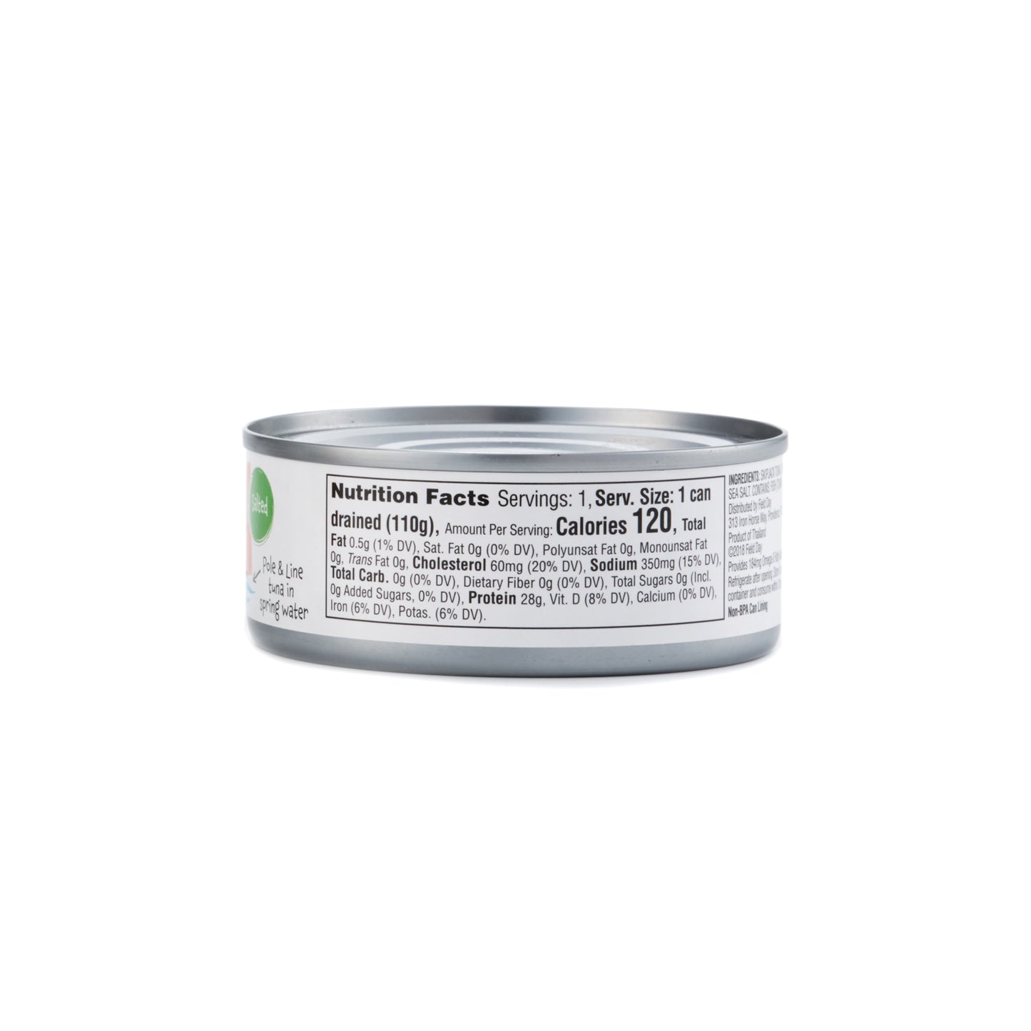 Field Day Wild Caught Chunk Light Skipjack Tuna 142g