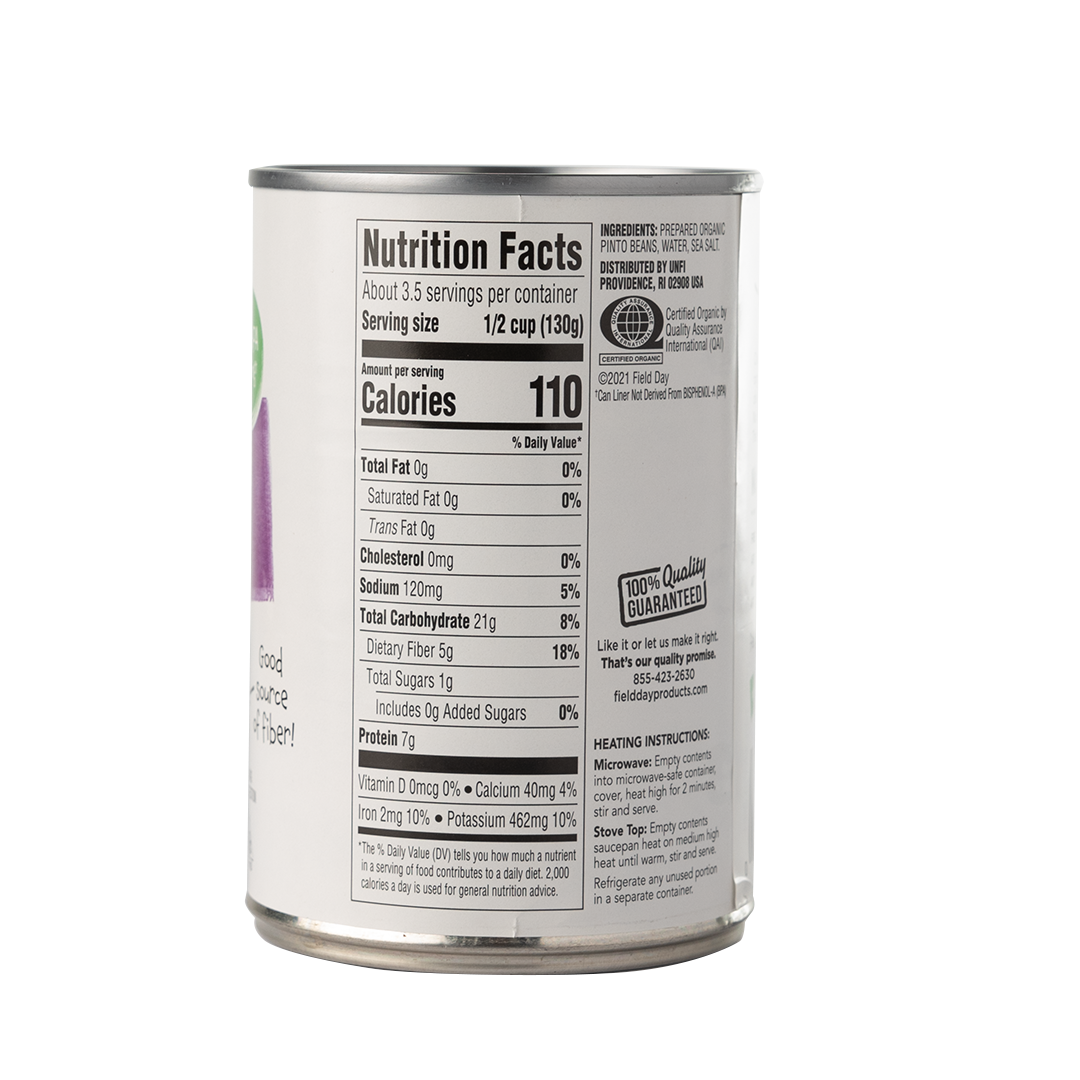 Field Day Organic Pinto Beans 425g